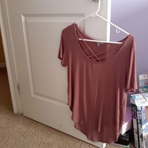 Charlotte Russe nude pink top